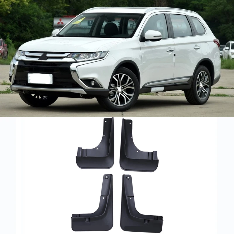 Koop Voor Achter Auto Spatlappen Voor Mitsubishi Outlander 2015 2016 2017 2018 Spatlappen Splash Guards Mud Flap Spatborden Fender