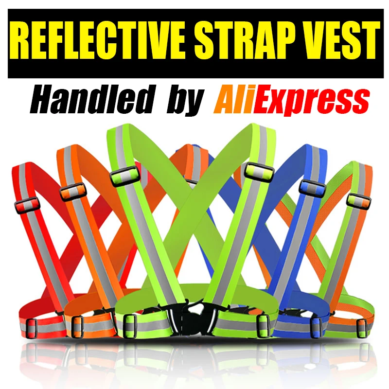 High Reflective Safety Vest belt high visibility Security Reflective elasticated Strips waistcoat belt for bicycle jog running High Reflective Safety Vest belt high visibility Security Reflective elasticated Strips waistcoat belt for bicycle jog running