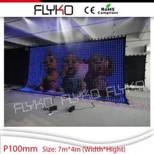 Грузовик модуль дисплея, индикатор видеоэкран светодиодная завеса для зрелищных мероприятий