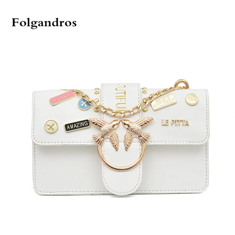 Luxury Flap Handbag Women Designer Leather Chain Shoulder Bag Bird Buckle Messenger Bag Rivet Swallow Crossbody Bag Small Clutch Luxury Flap Handbag Women Designer Leather Chain Shoulder Bag Bird Buckle Messenger Bag Rivet Swallow Crossbody Bag Small Clutch