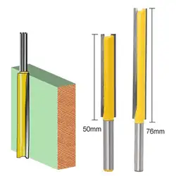 1 шт. хвостовик удлиненный 50/76 мм 1/4 "x 3/8" режущий диаметр. Прямой фрезерный станок для деревообработки режущий шип резак