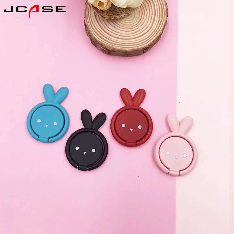 Rabbit General Phone finger ring holder 360 Degree stand for iPhone X 7 6 plus Samsung Xiaomi Smartphone Tablet plain bague