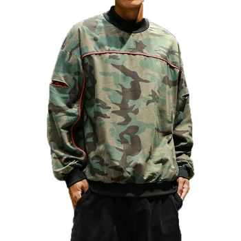 

Mens Causal Hoodies Sweatshirts 2019 Men Spring Long Sleeve Camouflage Sweatshirt male hip hop Tops sudaderas para hombre M-5XL