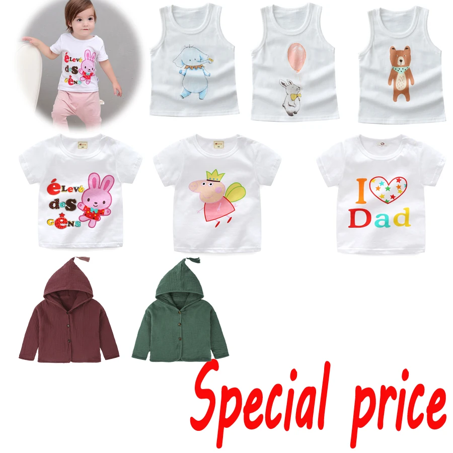 

Children's jackets various styles boys and girls baby vests made of cotton cartoon pattern suitable for spring and fall