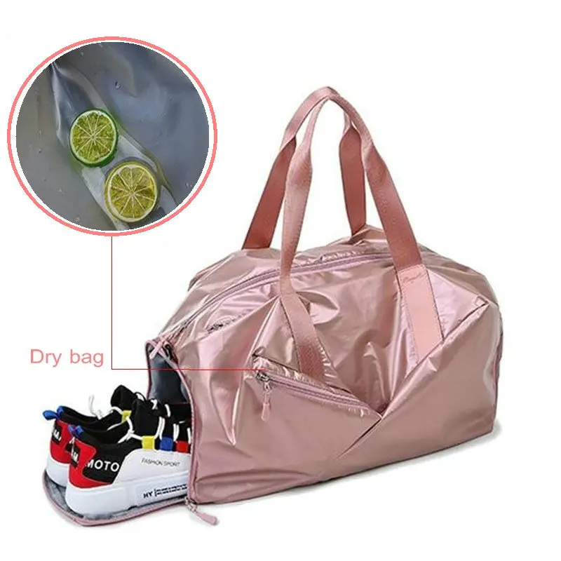 Beste Gym Tassen Voor Vrouwen Met Schoen Compartiment Sport Sporttas Met Natte Zak Nieuwe Vro Yoga Plunjezakken Outdoor Reizen bagage Tassen