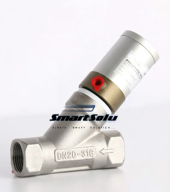 

1 1/2 inch Y type compact angle seat valve normally closed