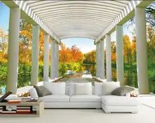 Custom mural papel de parede,Space expansion 3D landscape painting wallpaper,living room TV sofa wall bedroom photo 3d wallpaper nordic minimal elk flying birds forest custom wallpaper living room tv backdrop sofa wall bedroom murals papel de parede
