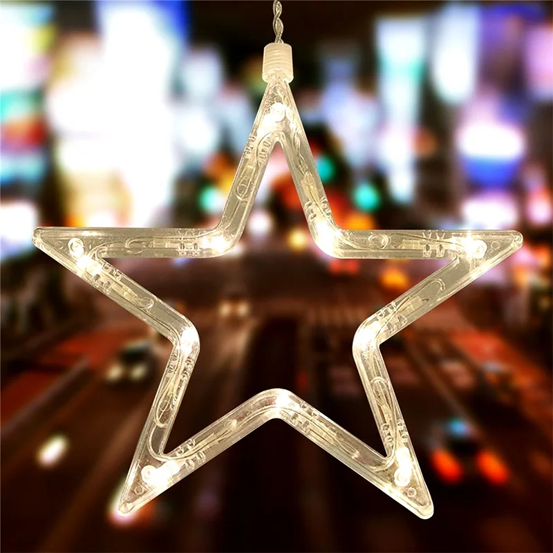Романтическая Фея Звезда светодиодная занавес декоративная светящаяся гирлянда Рождественская гирлянда свет для свадебной вечеринки праздничные светодиодные лампы