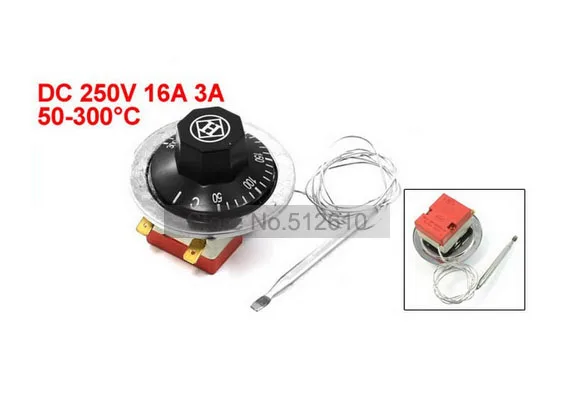 

250VDC 16A 3A Electric Oven 50-300C Temperature Controller Capillary Thermostat