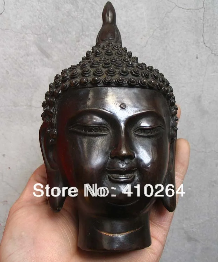 

Can collections Fo head in Thailand bronze Statue Buddhism handicraft product