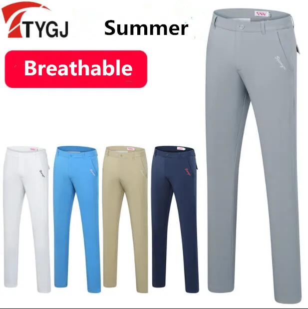 Летние спортивные штаны для гольфа мужские высокоэластичные тонкие брюки для гольфа высококачественные дышащие и быстросохнущие спортивные штаны для гольфа