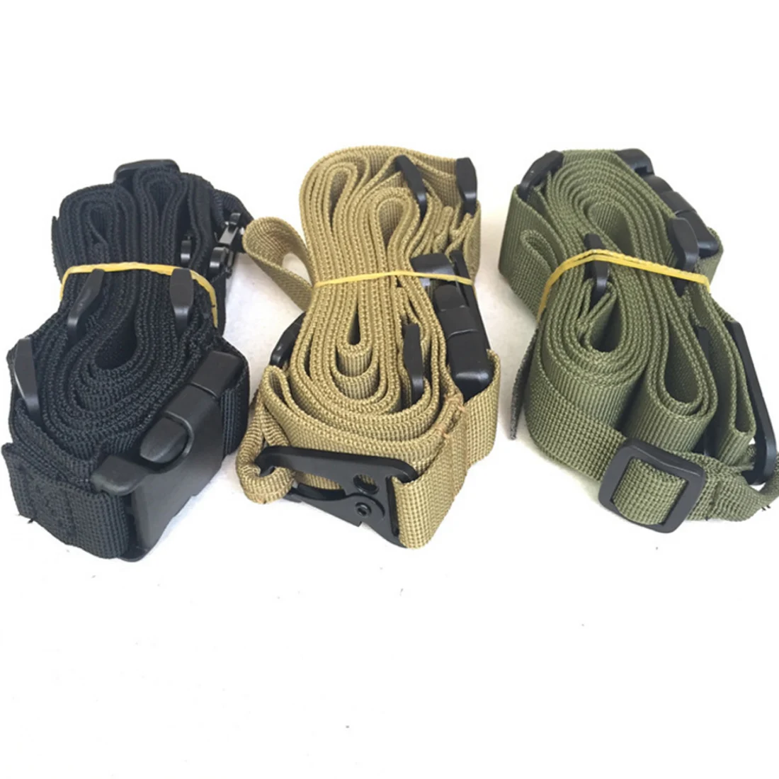

Adjustable Multi-function Three Point Tactical Rifle Sling Hunting Nylon Gun Strap Tactical Airsoft Mount Bungee System Kit