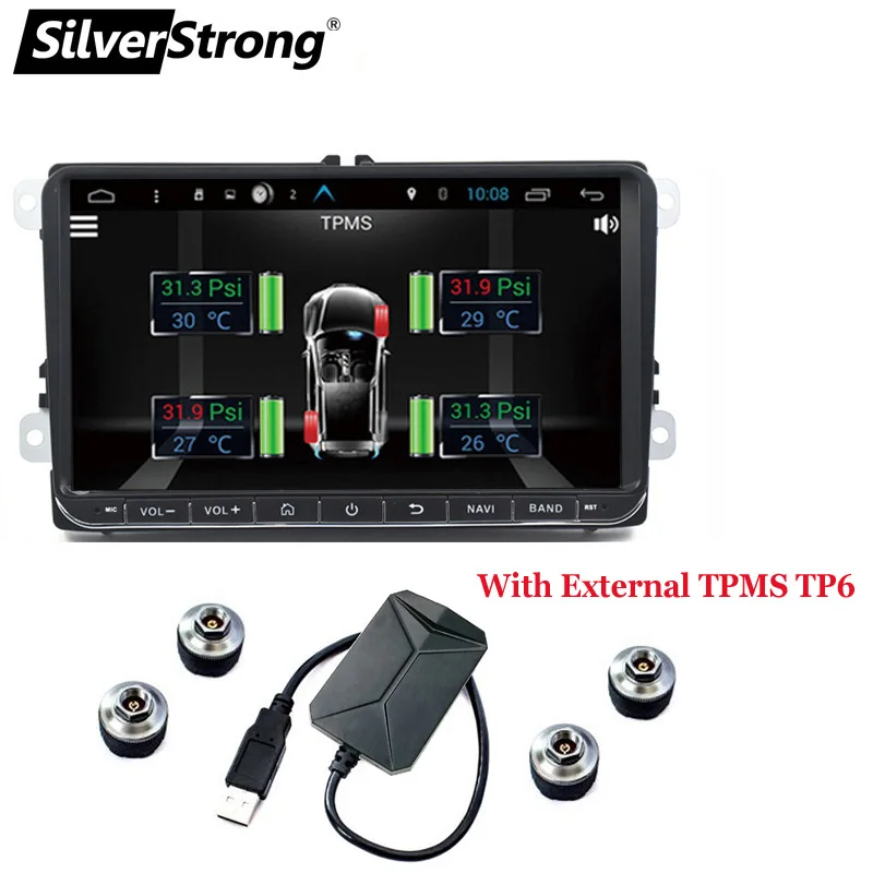 Clearance SilverStrong Android9.1 Car Multimedia player for VW Passat Radio Car DVD for Golf for Tiguan for Vento GPS Option DAB TPMS 1