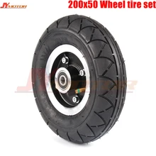 Пневматическая шина колеса из алюминиевого сплава 200x50 электрический скутер шина с Ступицей Колеса " скутер шины надувание электрический автомобиль