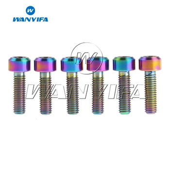 

Wanyifa 6PCS M5x16mm Titanium Stem Bolts for Bike MTB Bicycle Stem Screws Fixed Bolts Bike Parts