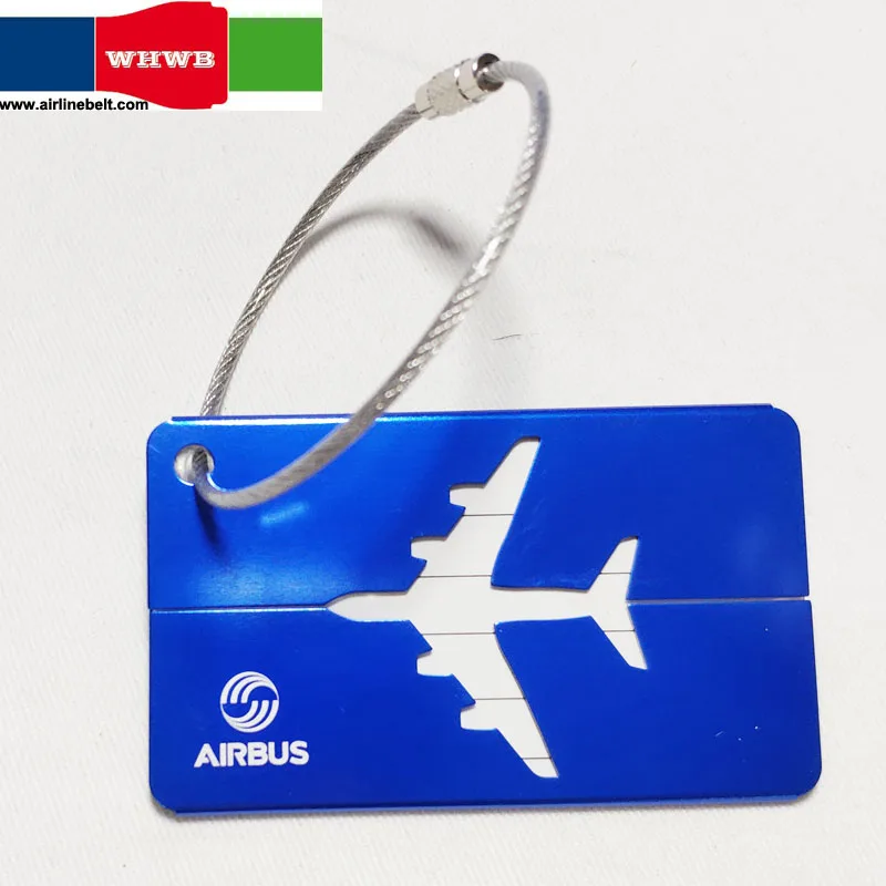 

Classic Airbus 1PC Aluminum Alloy Funky Journey Label Straps Suit cases Name ID Address Tags Luggage Tag Fly Tour Accessories