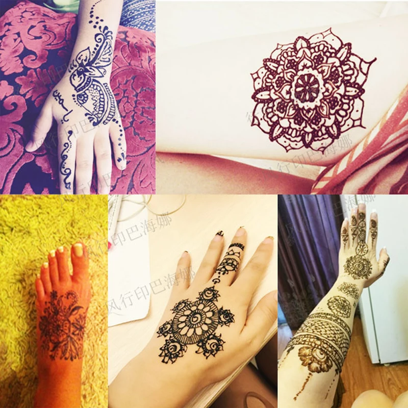 Body-Paint-Indian-GOLECHA-Henna-Cones-Red-Color-1Piece-Temporary-Tattoo-Kits-Body-Art-Ink (2)