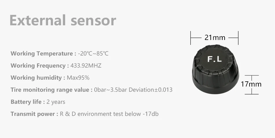 Jansite TPMS система контроля давления в автомобильных шинах, система контроля солнечного заряда, интеллектуальПредупреждение предупреждение о температуре с 4 датчиками