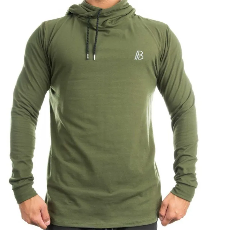 2018 new brands Mens Long sleeved Hooded Pullover Autumn