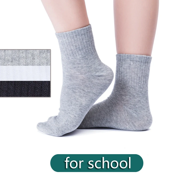 Kids Athletic Socks Short School Socks 5-13Y