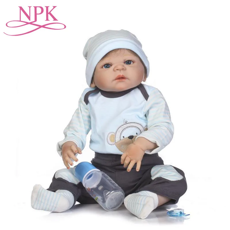57 см мягкие силиконовые Reborn Baby мальчики-куклы Bebe живой Reborn Bonecas для детей подарок Realisitc Новорожденные куклы игрушки куклы