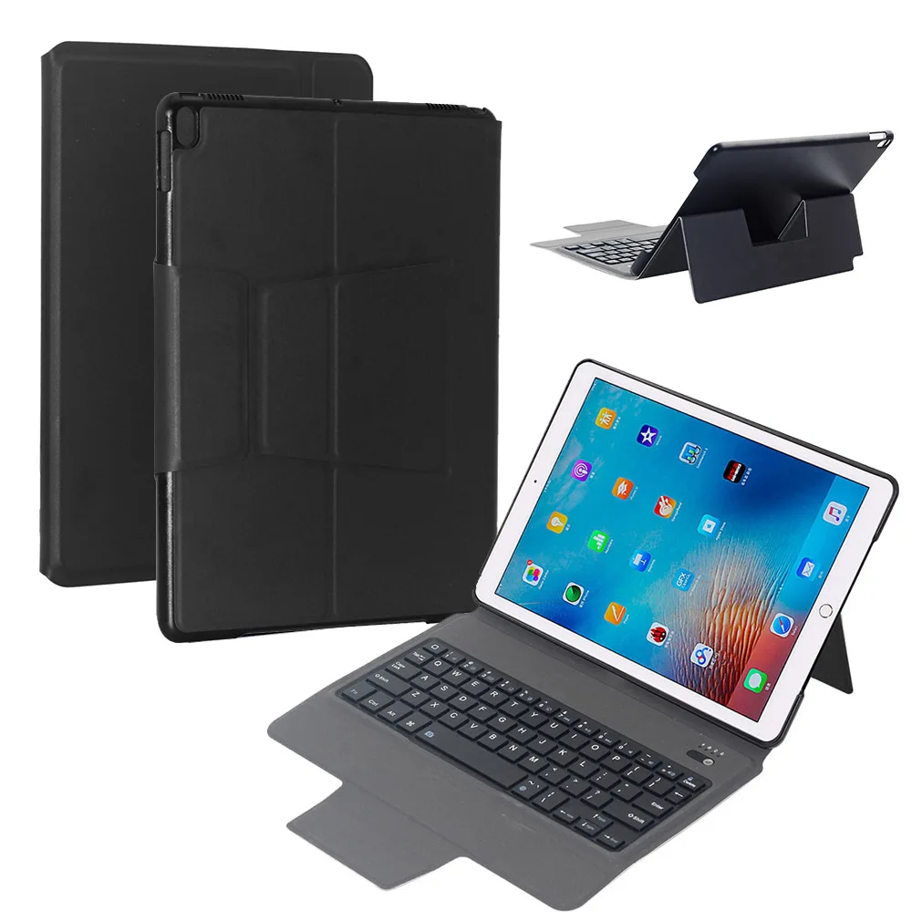 

New PU leather + PC Bluetooth keyboard Case Cover For Apple iPad Pro 10.5 Smart Wake/Sleep keyboard Case Cover Skin