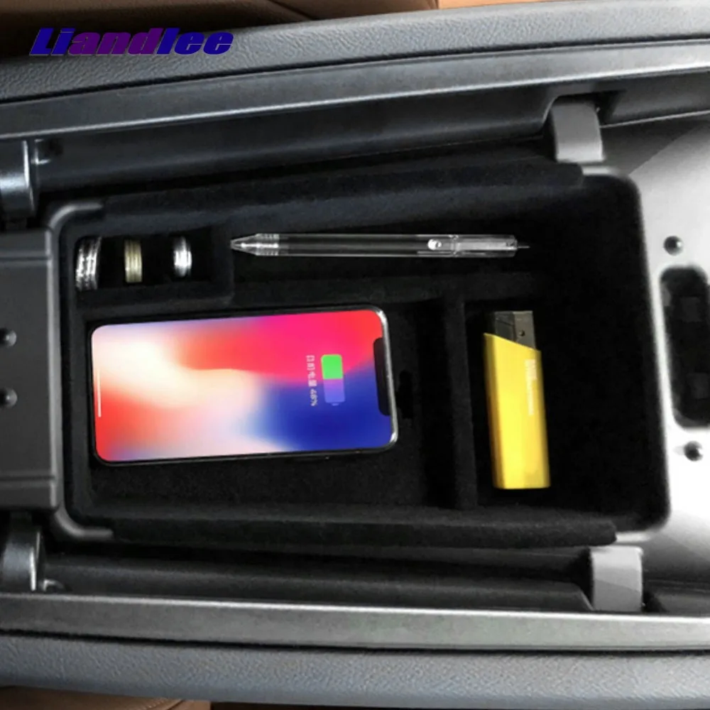Liandlee For Maserati Levante Ghibli Special Car Wireless Charger Armrest Storage For IPhone Android Phone Battery Charger Liandlee For Maserati Levante Ghibli Special Car Wireless Charger Armrest Storage For IPhone Android Phone Battery Charger