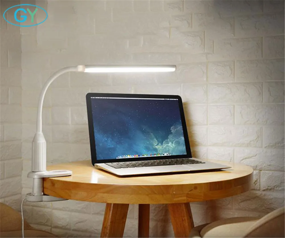 5 Вт USB с сенсорной регулировкой яркости светодиода книжный светильник белая