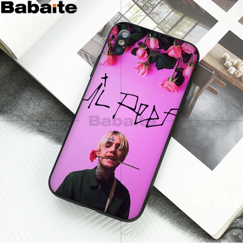 Babaite Lil Peep Lil Bo Peep узор ТПУ Мягкие аксессуары для телефонов Чехол для Apple iPhone 8 7 6 6S Plus X XS MAX 5 5S SE XR - Цвет: 6