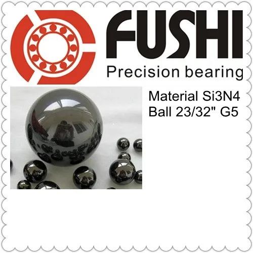 Free Shipping 2PCS Loose Ceramic Balls 23 32 18 256mm G5 Quality Si3N4 Bearing Balls