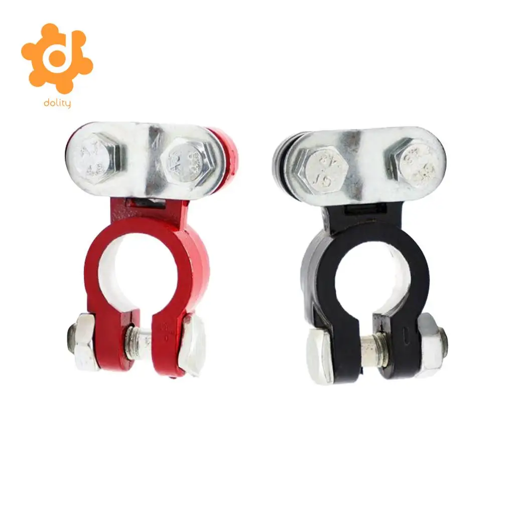 2 Pieces Car Truck Marine Boat Battery Terminal Clamp Clips Brass Connectors