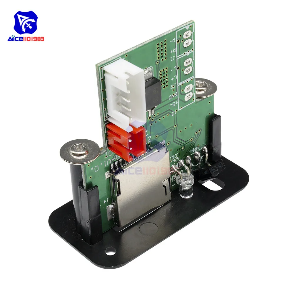 Автомобильный мини mp3 декодер 5 В/12 В плата с USB интерфейсом TF U Disk Reader плеер модуль