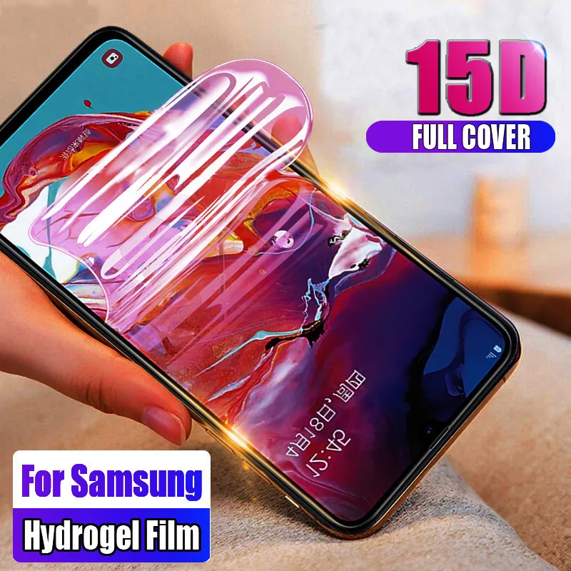 

15D Hydrogel Film For Samsung Galaxy A30 A50 Screen Protector For Samsung A50 A30 A20 A80 A90 M10 M20 M30 Soft Film Not Glass