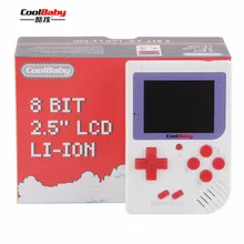 Coolbaby RS-6 портативная Ретро портативная игровая консоль 8 бит 2,0 дюймов lcd цветной мини детский игровой плеер встроенный 129 игр r20