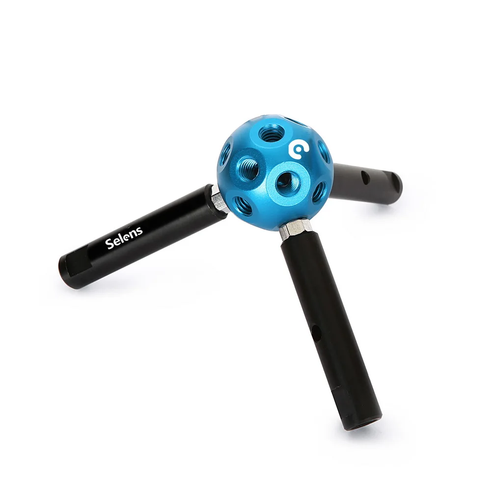 Selens Photography Equipment Multifunctional DIY Magic Ball 3/8 Hole for Studio Tripod Light Stand bracket connect stick - Цвет: Three Stick