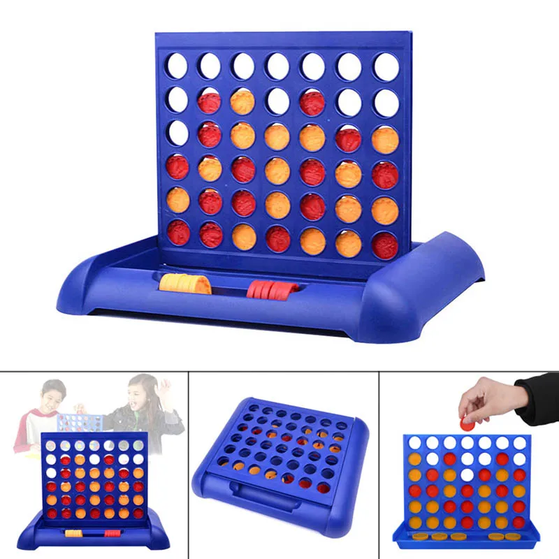 

4 in a Row Connect Wins Connect 4 Strategy Board Game Fun Family Vertical Strategy Parlor Board Game Puzzle Toys for Kids FJ88