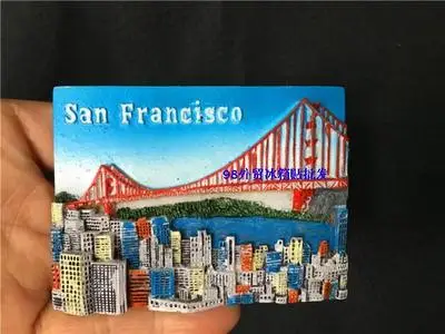 Сувениры из США, Лас-Вегаса, Нью-Йорк, Сан-Франсиско, 3D магниты на холодильник, сувениры для путешествий, кухонные аксессуары для украшения дома