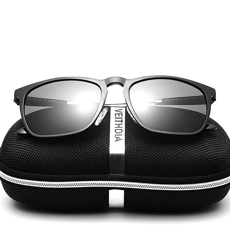 VEITHDIA, квадратные солнцезащитные очки, Винтажные Солнцезащитные очки, мужские, модные, поляризационные, брендовые, дизайнерские, солнцезащитные очки для мужчин/женщин, 6368