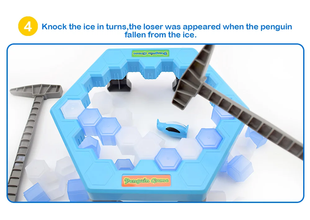 Huanger изделия для крошения льда родитель-дети забавная игрушка семья спасти пингвина настольная игра Дети кубики льда приколы и