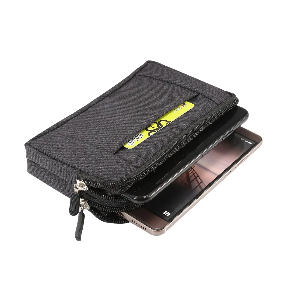

For Motorola Moto G5 E5 G4 G5S G6 Z Play Plus bag fashion Universal Double layer Wallet Case Cover Belt Clip Phone Bags