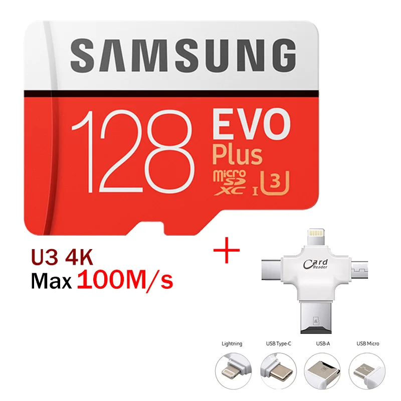 Карта памяти SAMSUNG 32 Гб 64 Гб 128 ГБ 256 ГБ Micro SD карта TF флэш-карта класс 10 SDXC SDHC U3 UHS-I HD microsd карта памяти - Емкость: SX-R-001-128GB-R006