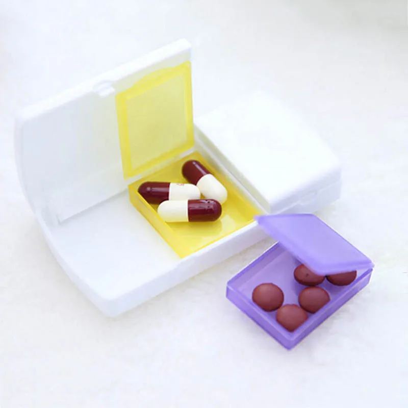 

1pc Plastic Medicine Organizer Container Divider Pills Storage Box Tablet Cutter Smart Travel Pill Case Splitters New