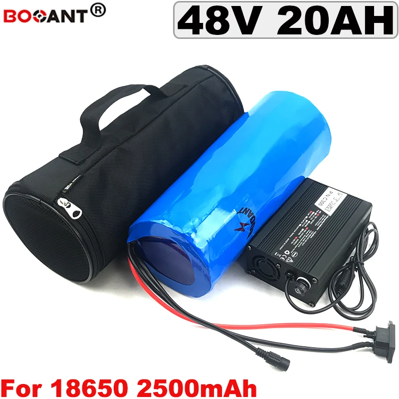 

Rechargeable E-bike Lithium ion Battery 48V 20Ah for Bafang BBSHD 1200W Motor Electric Bike Battery 48V +5A Charger with a Bag