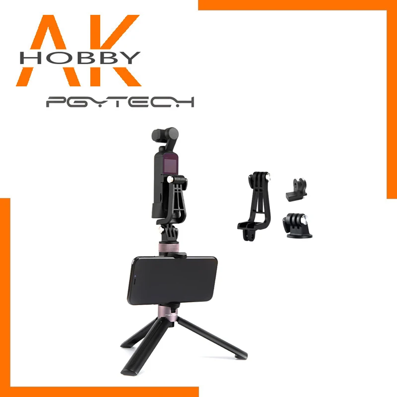 

PGYTECH OSMO Pocket Universal Mount Kit Universal Mount to 1/ Action Camera L Bracket/4 /Data Port to Universal Mount