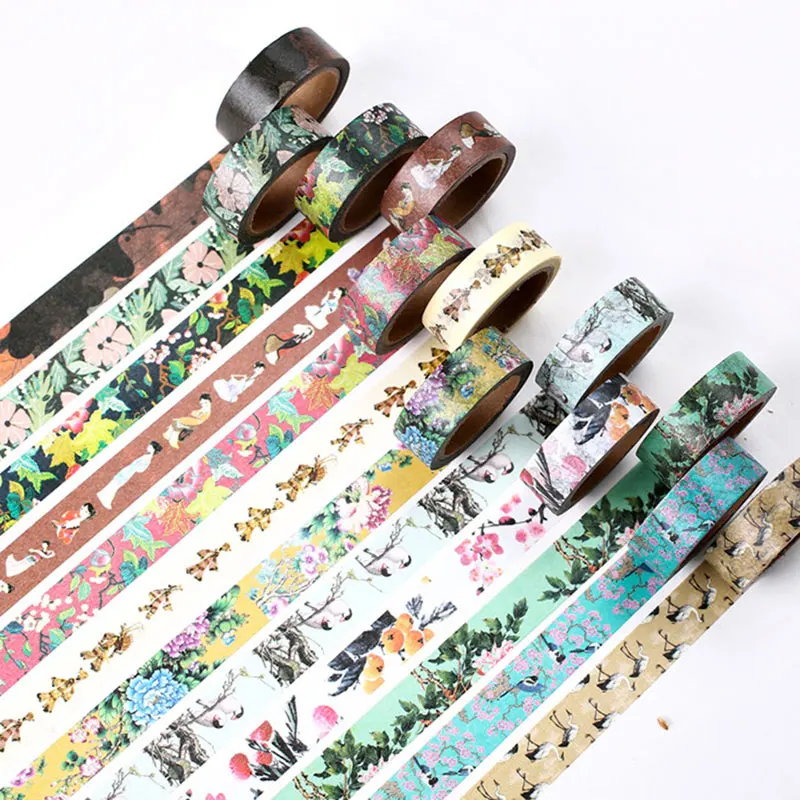 

1 x ancient color 1.5cm X 7m Hand to tear tape children diy scrapbooking Diary decoration masking tape kawaii stationery