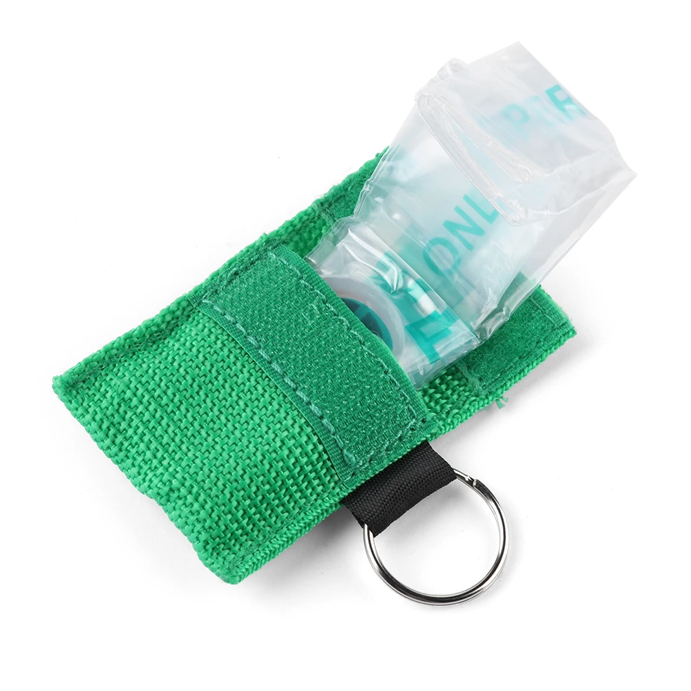 

1Pcs CPR Resuscitator Mask Keychain Emergency Face Shield CPR Mask For Health Care Tools Random Color