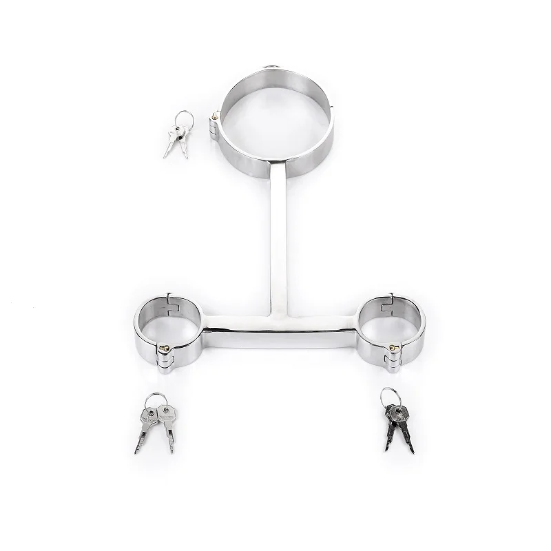 New Stainless steel metal bdsm bondage collar handcuffs slave restraint SM erotic couples adult game Sex toys for man woman removable stainless steel metal bdsm bondage handcuffs ankle slave restraint sm erotic couples adult game sex toys