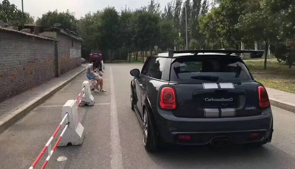 Автомобильный спойлер для BMW Mini F56 Cooper FRP/задний спойлер из углеродного волокна, спойлеры на крышу, спойлеры для гонок, автомобильный комплект кузова, задний бампер для губ