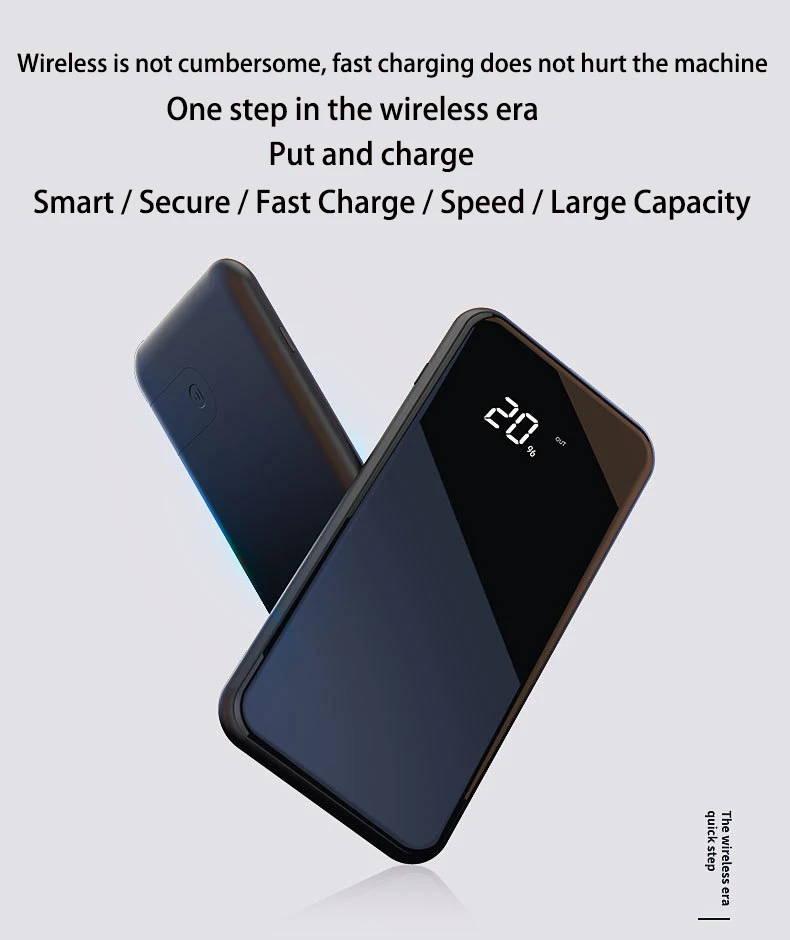 New 8000mAh Qi Wireless Charger Dual USB Power Bank for iPhone 8/X Samsung S8 Portable External Battery Powerbank Charging | Электроника