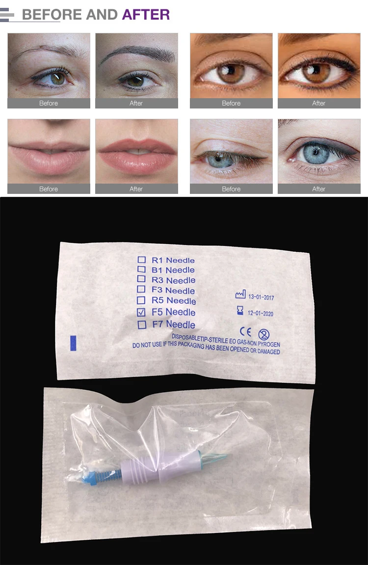For 10pcslot Artmex MTs eyebrow tattoo needle replacement spare parts tattoo needle -5